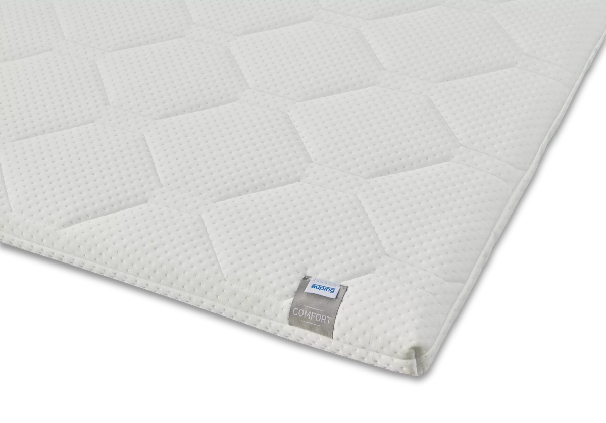 Auping Comfort topper label en stofdetail