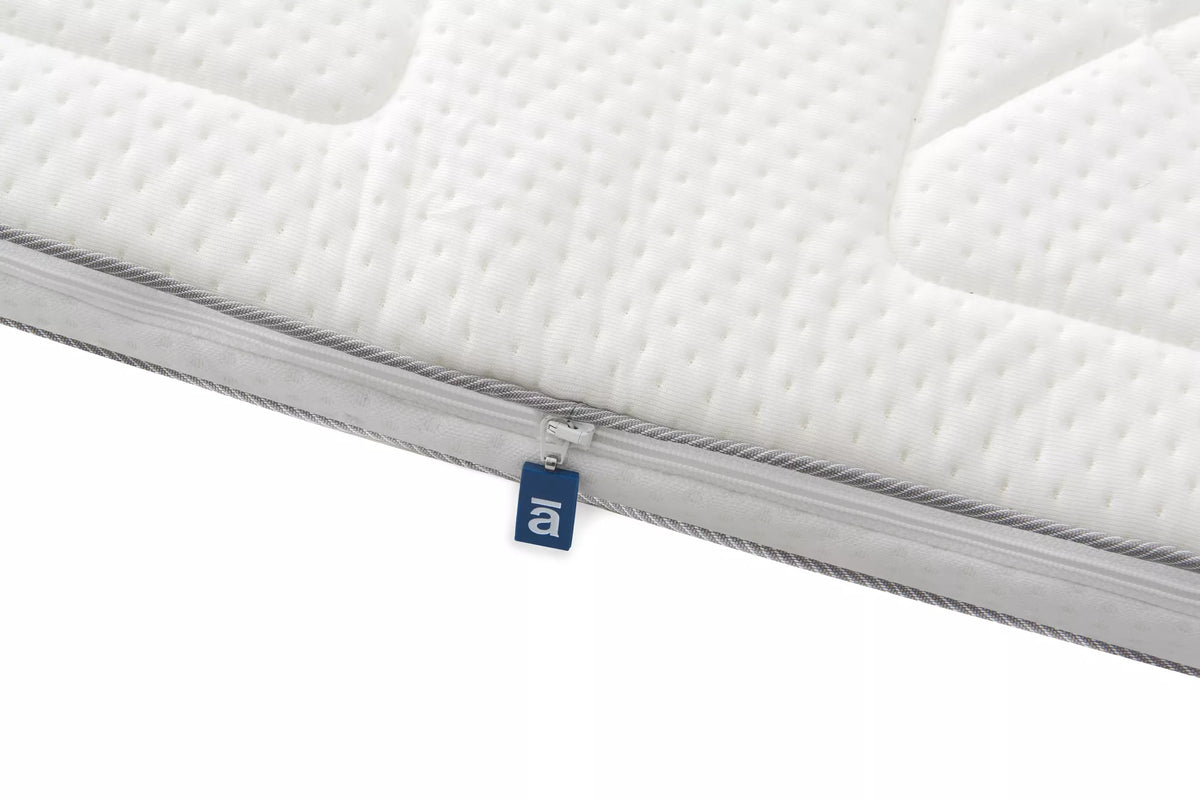 Stofdetail van de Auping Deluxe topper