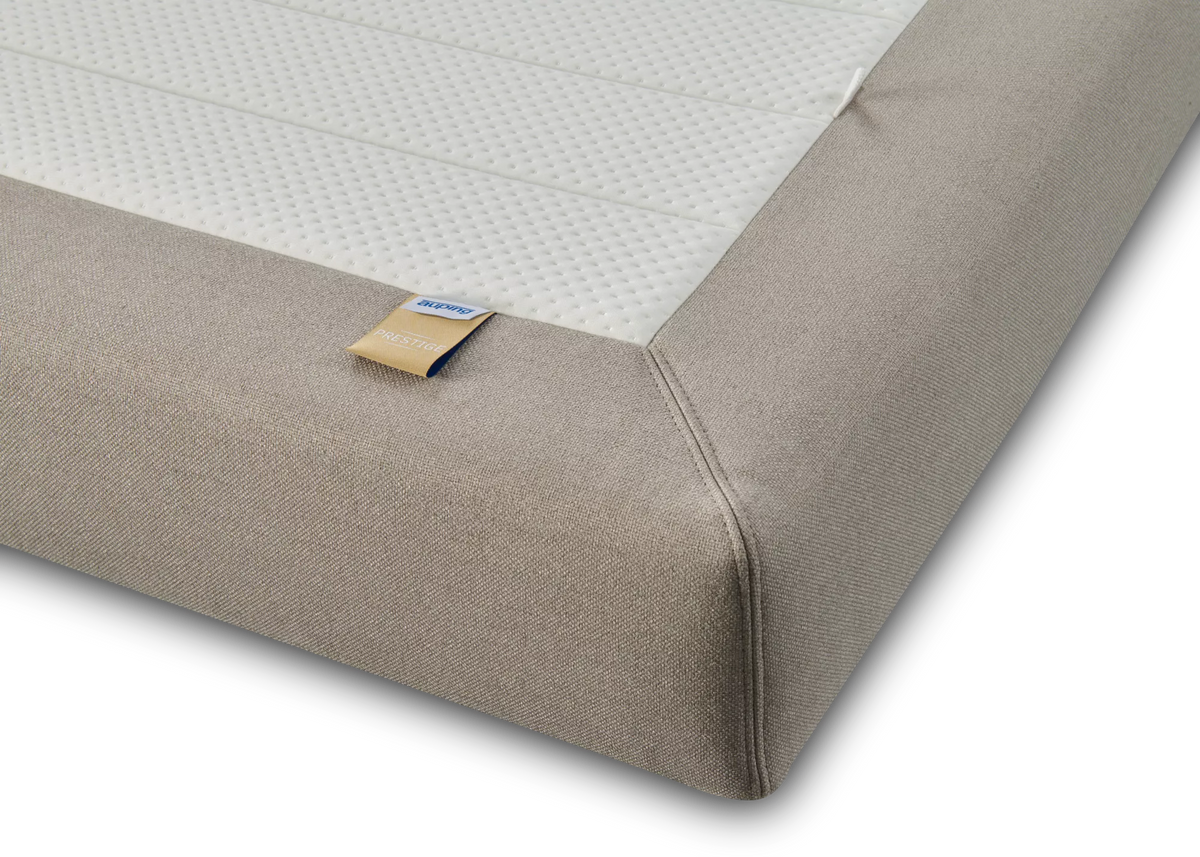 Auping Prestige boxspringmatras label en stofdetail