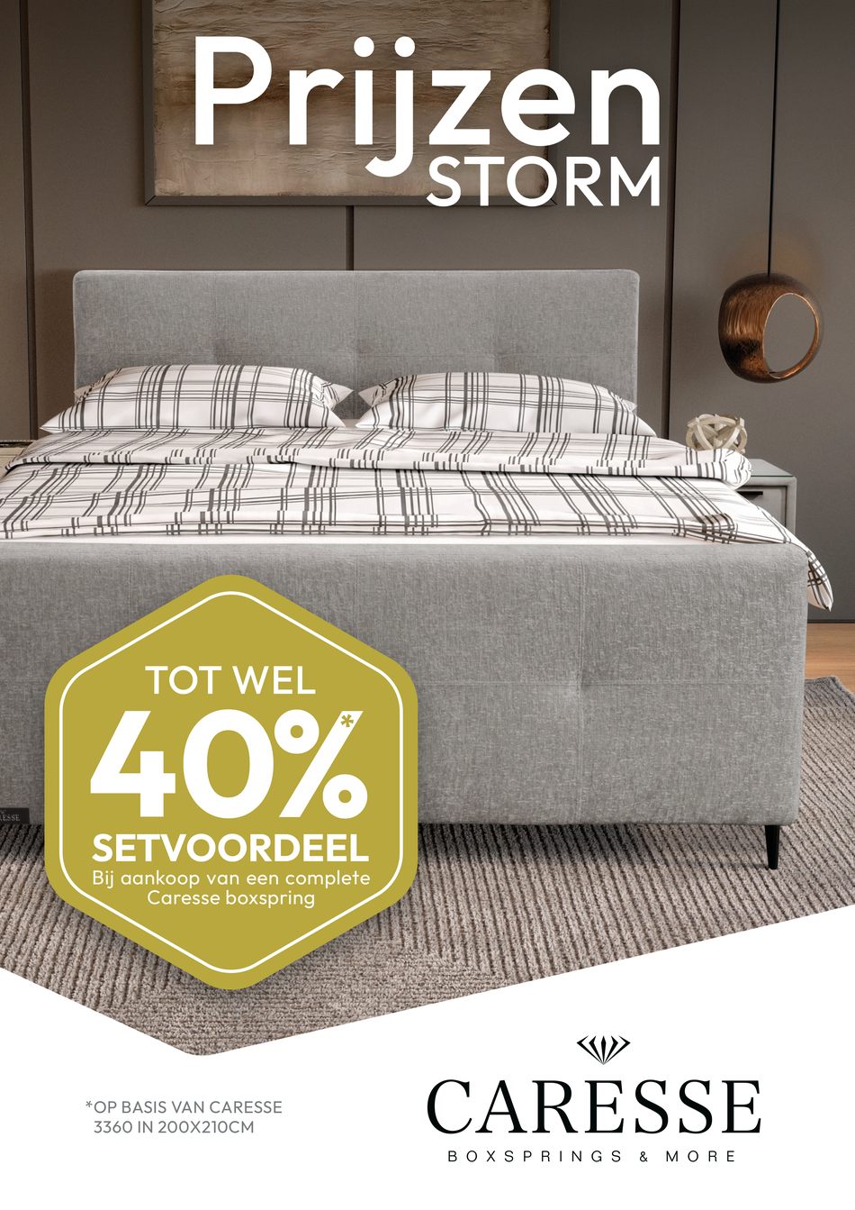 Tot 40% setvoordeel op Caresse boxsprings