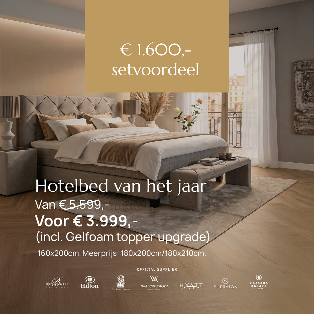 Serta Hotelbed van het Jaar vanaf € 3.999