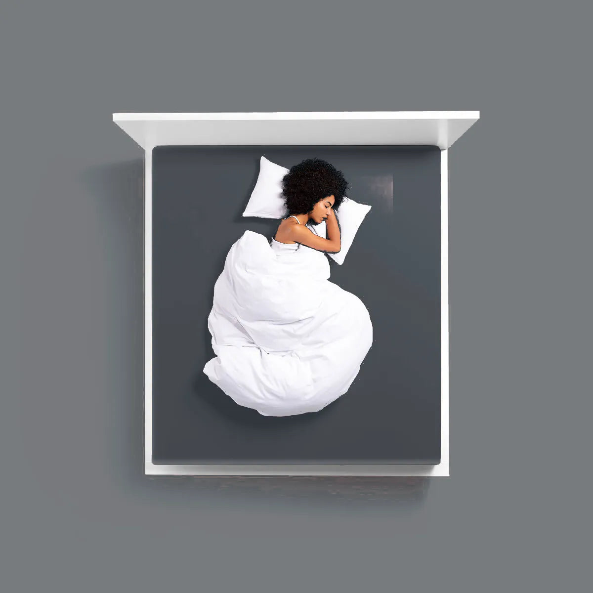 Bella Donna 0220 - bella-donna-hoeslaken-0220-graphit-bovenaanzicht-model.webp