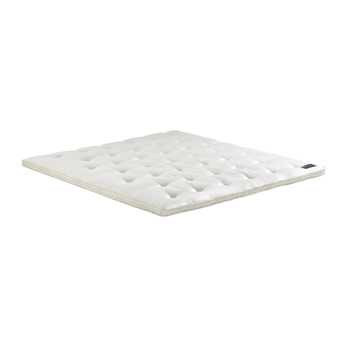 Pullman Goldline Supreme Natuurlatex topper zonder split, witte genopte damasttijk