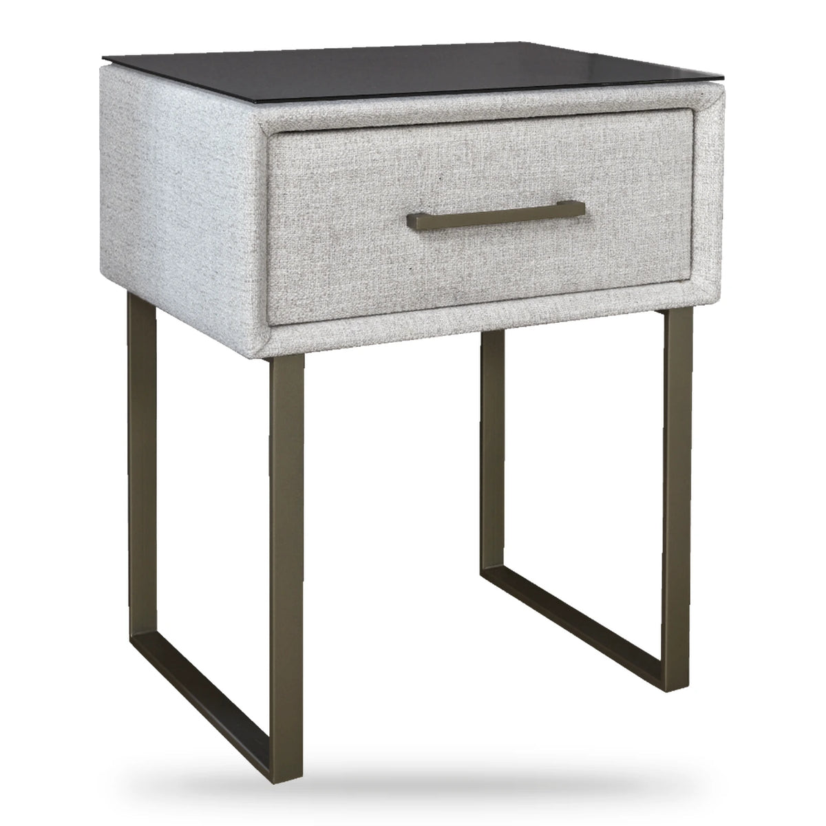 Serta Austin nachtkastje – Pearl Bronze uitvoering