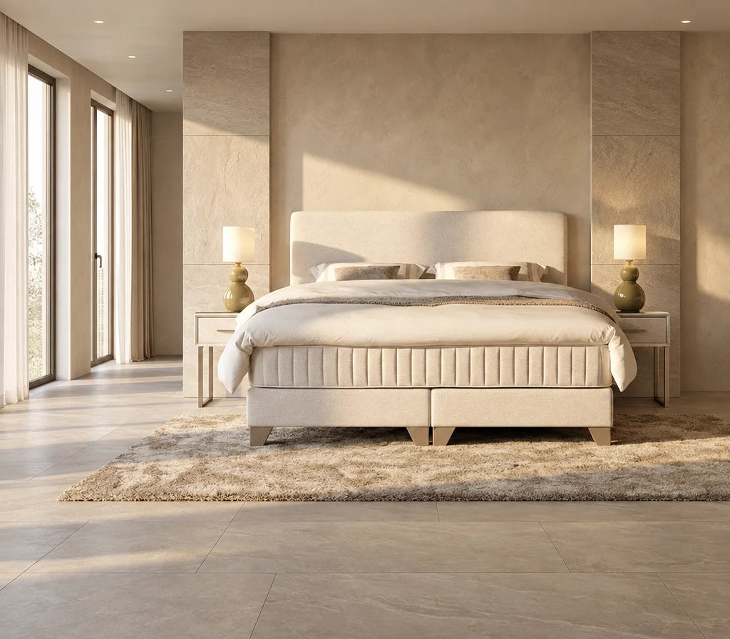 Serta Tom Select boxspring met modern hoofdbord