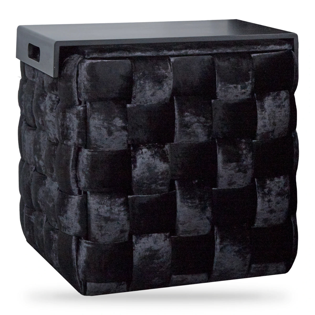 Serta Chess hocker met plateau – zwart