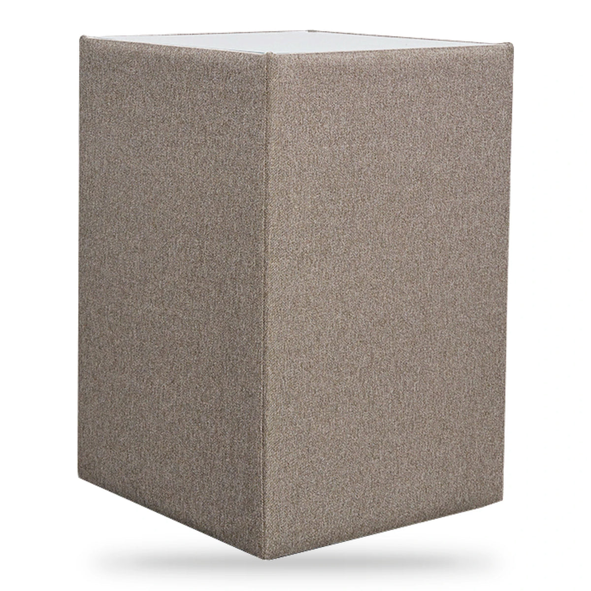 Serta Forever hocker met glas – lichtbruin, tweede aanzicht