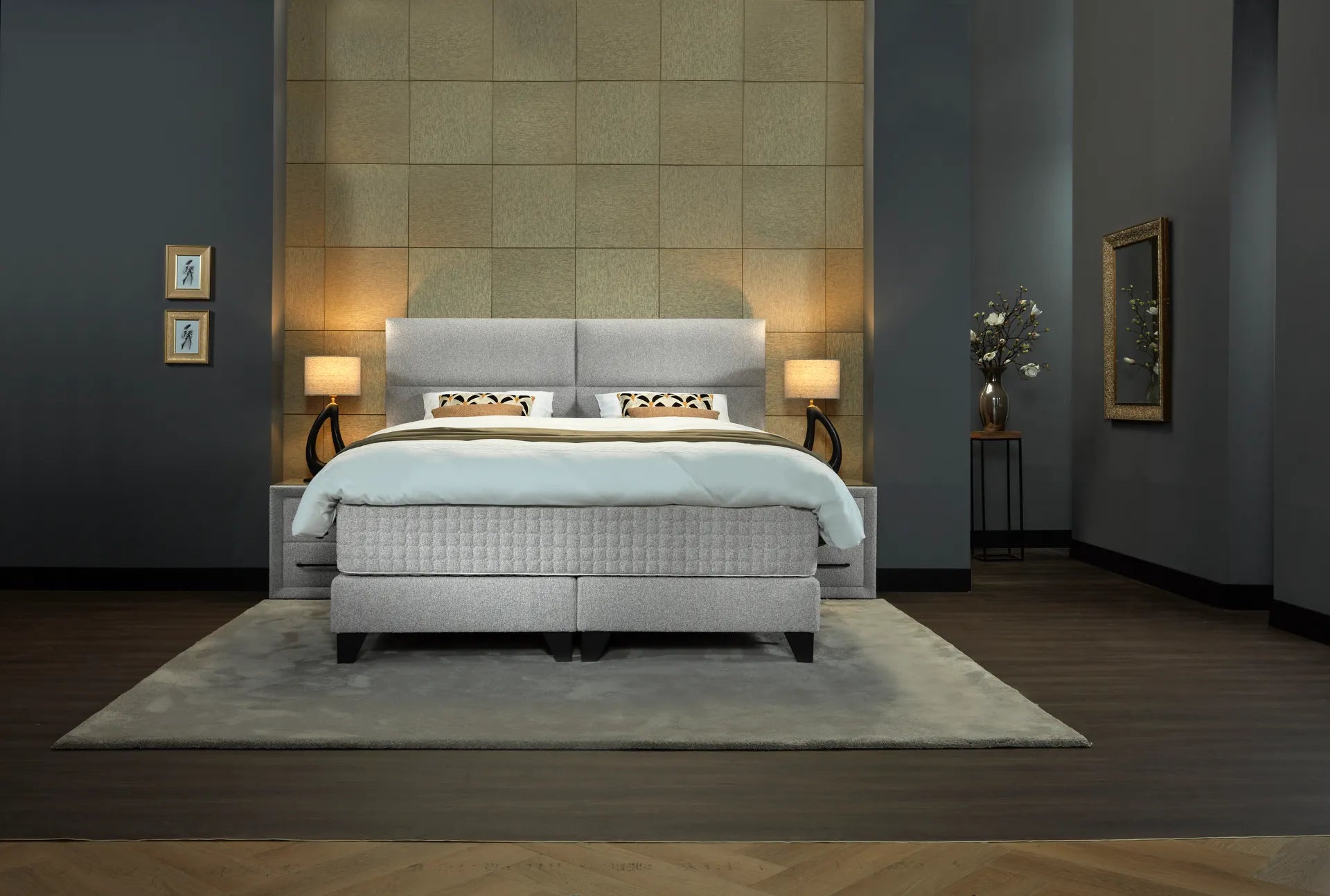 Serta Lounge Premium boxspring opgemaakt