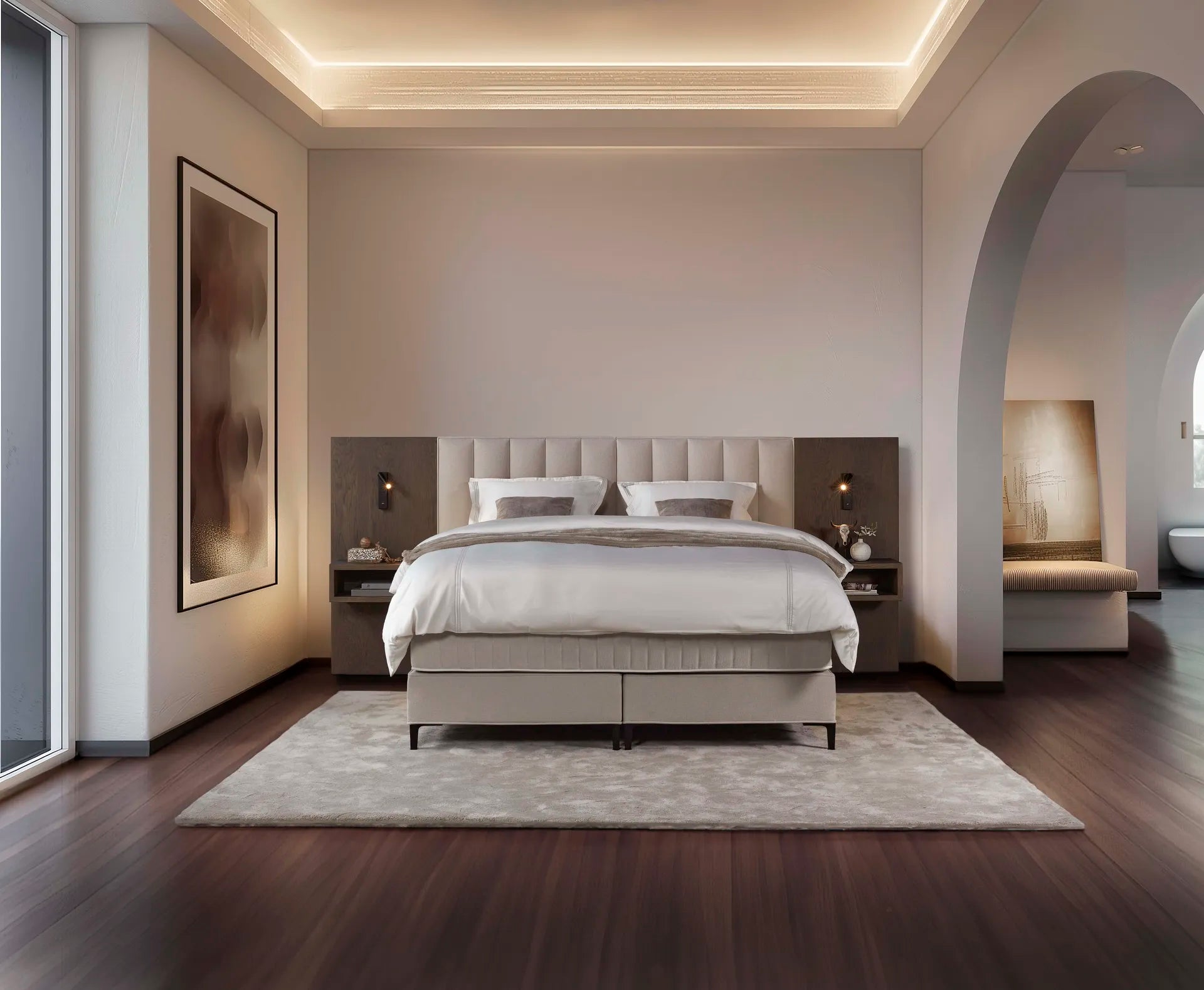 Serta Tube Wood Luxury Boxspring