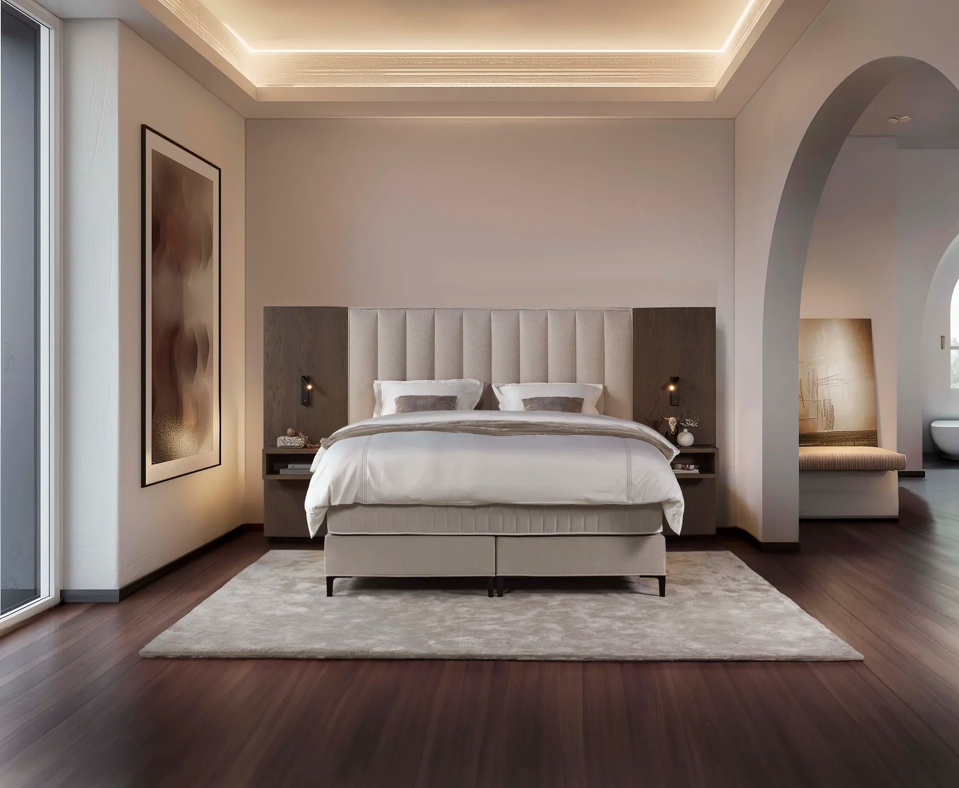 Serta Tube Wood Luxury Boxspring