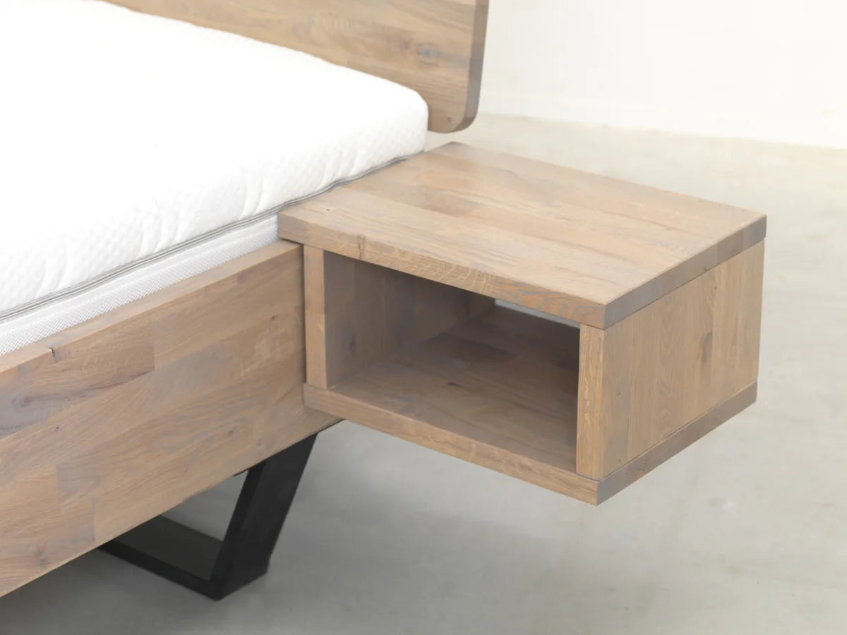 Wake Up houten zwevend nachtkastje met open opbergvak